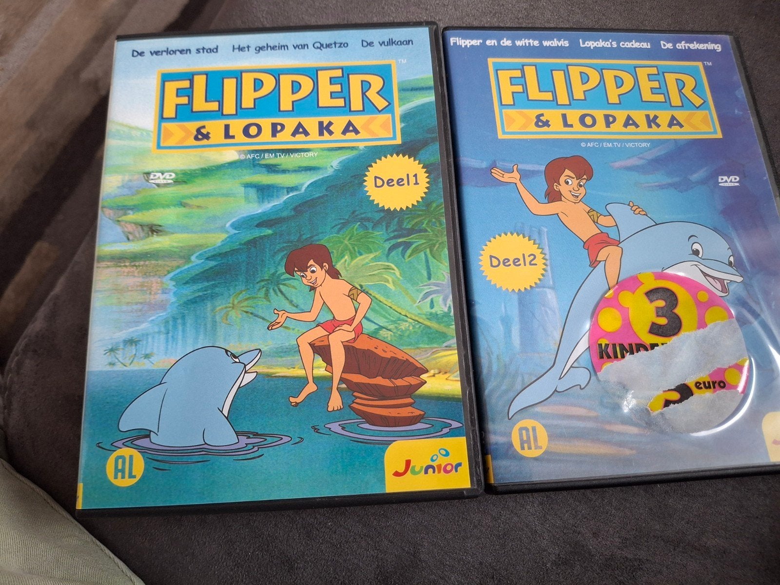 Flipper & Lopaka DVD's - Deel 1 & 2, Animatie, Alle leeftijden, Tv-serie, Zo goed als nieuw