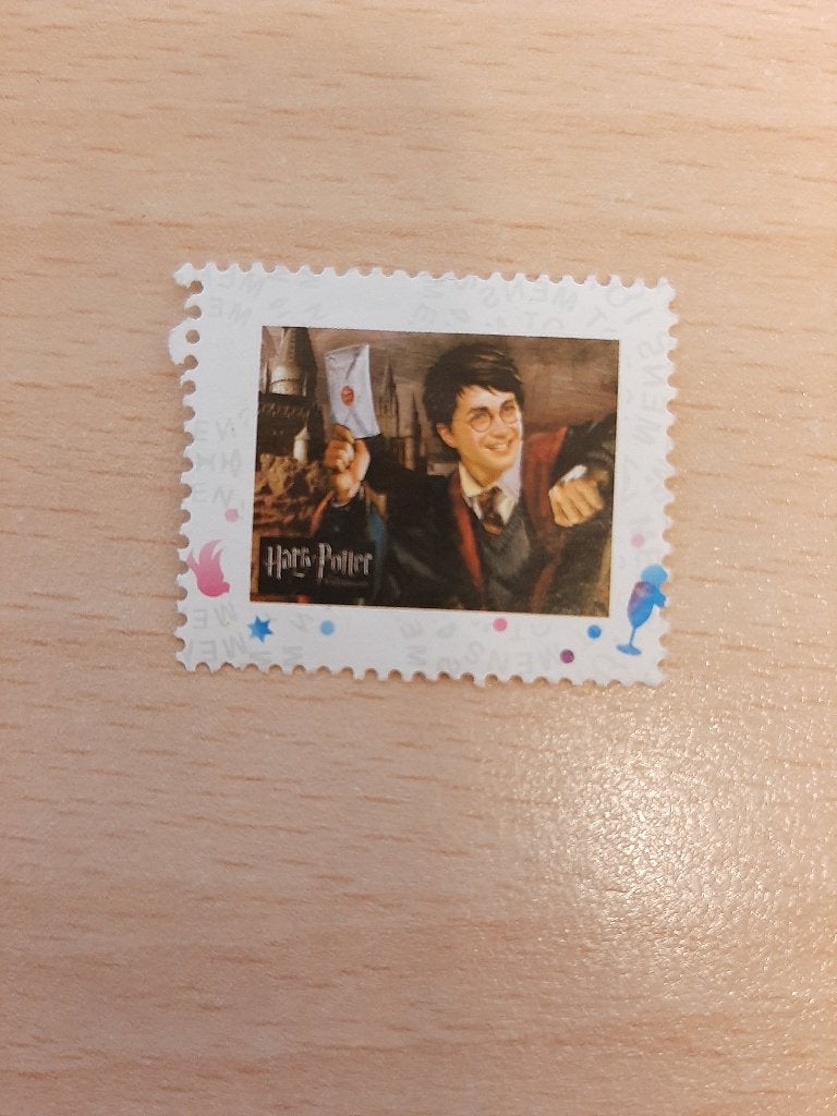 Tabje Harry Potter, Verzenden, Gestempeld