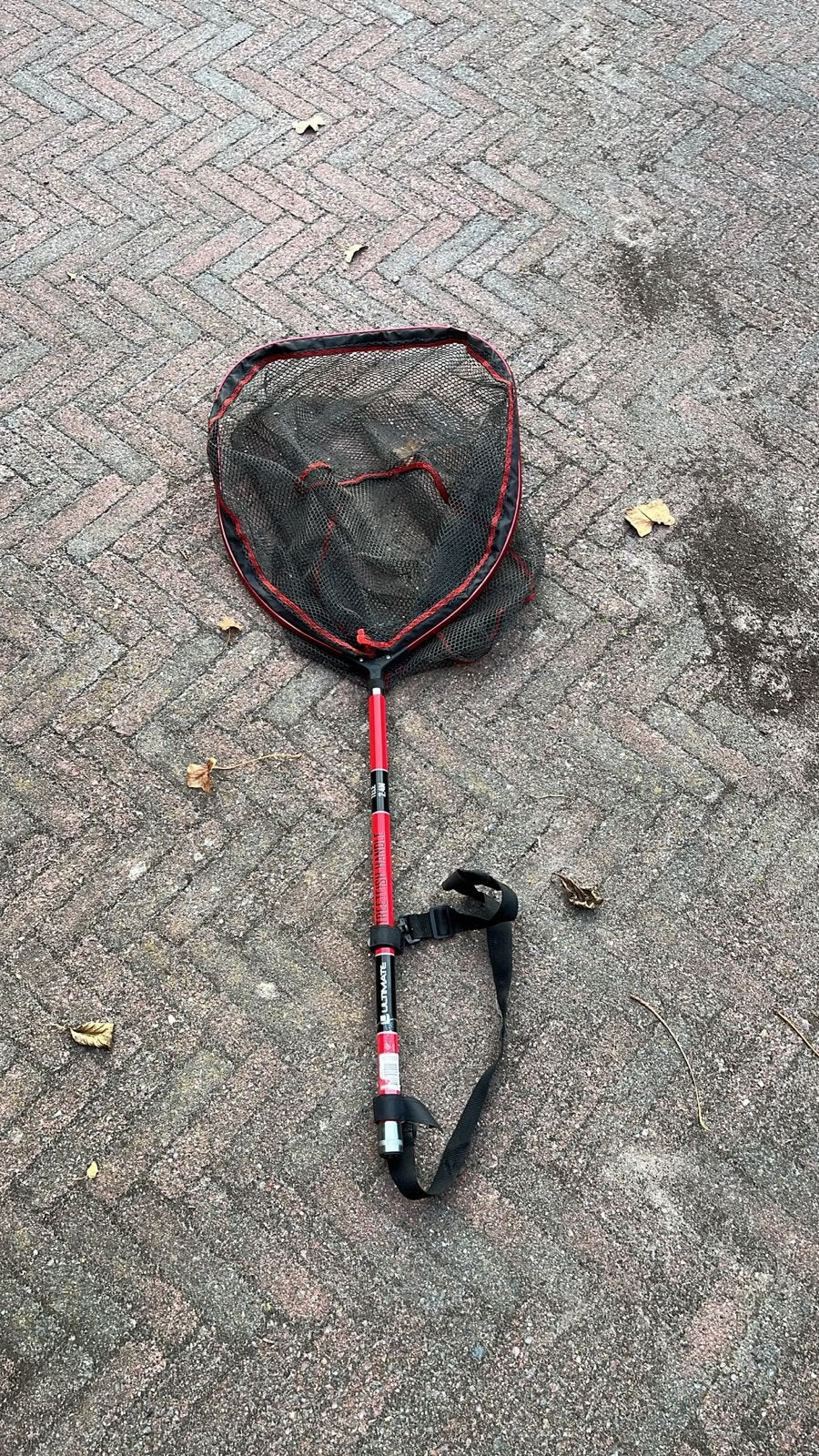 Uitschuifbaar Streetfish Schepnet met Rubber Coating, Ophalen, Gebruikt, Net of Fuik