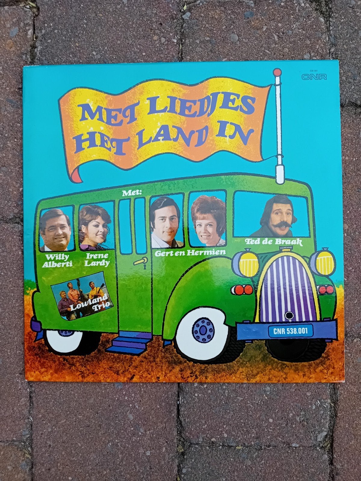 Met Liedjes Het Land In - Willy Alberti, Gert en Hermien LP, LP, Gebruikt, Pop, Ophalen of Verzenden