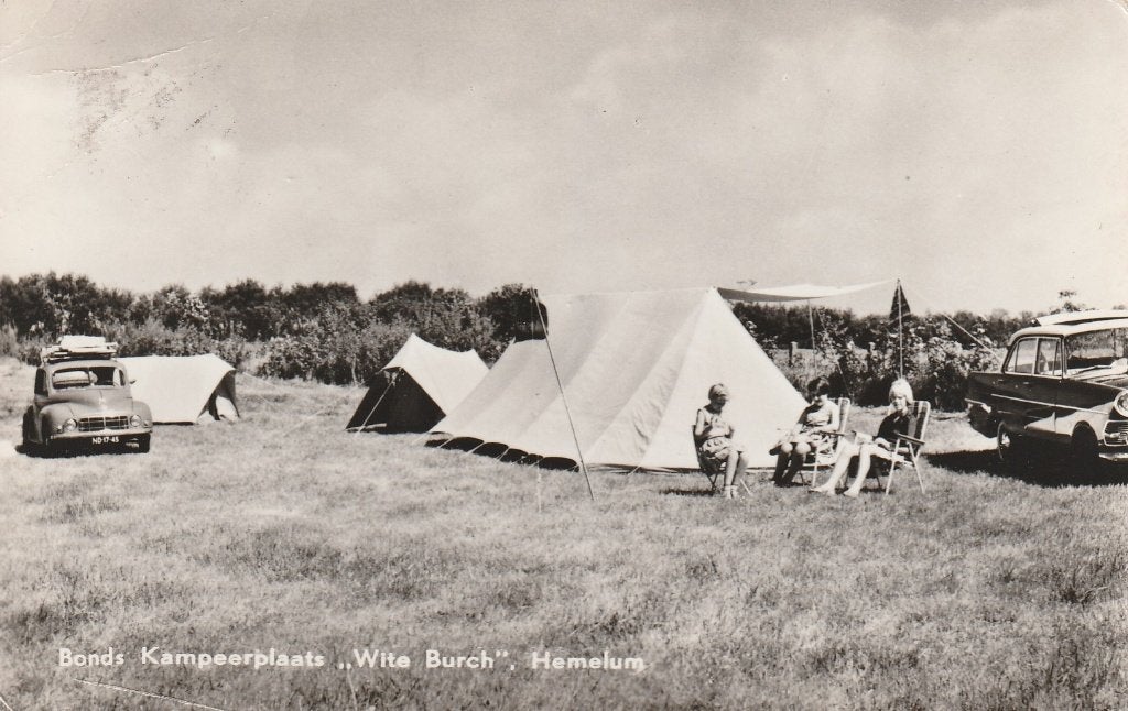 Hemelum      Morris Minor op Camping, Ophalen of Verzenden, 1940 tot 1960, Gelopen, Friesland