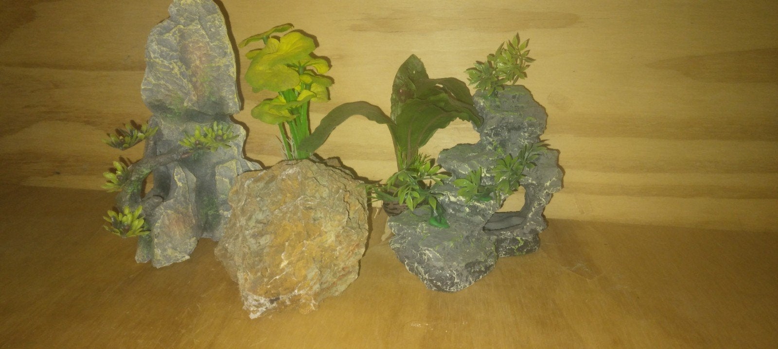 Aquarium decoratieset (kunststof), Dieren en Toebehoren, Ophalen of Verzenden, Plant(en), Steen of Hout