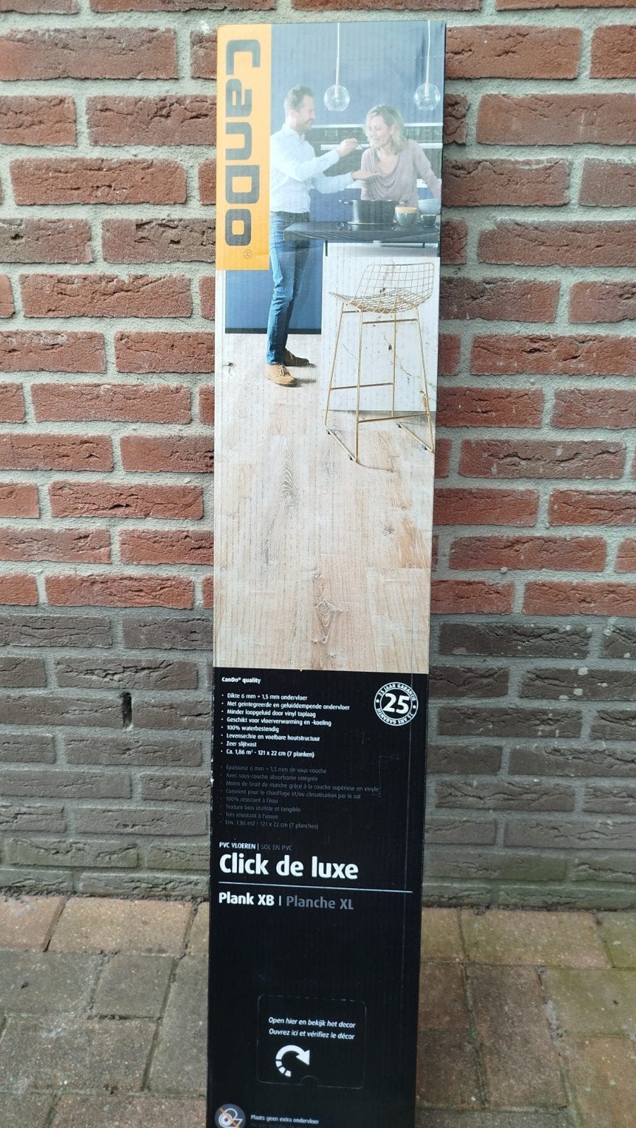 CanDo Click de Luxe - PVC vloer - Goud Eiken, Ophalen, Overige typen, Nieuw, Houtstructuur