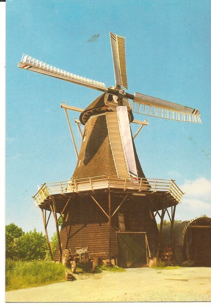 Ansichtkaart Molen Burum Fr. - Ongelopen, Ophalen of Verzenden, 1980 tot heden, Ongelopen, Friesland