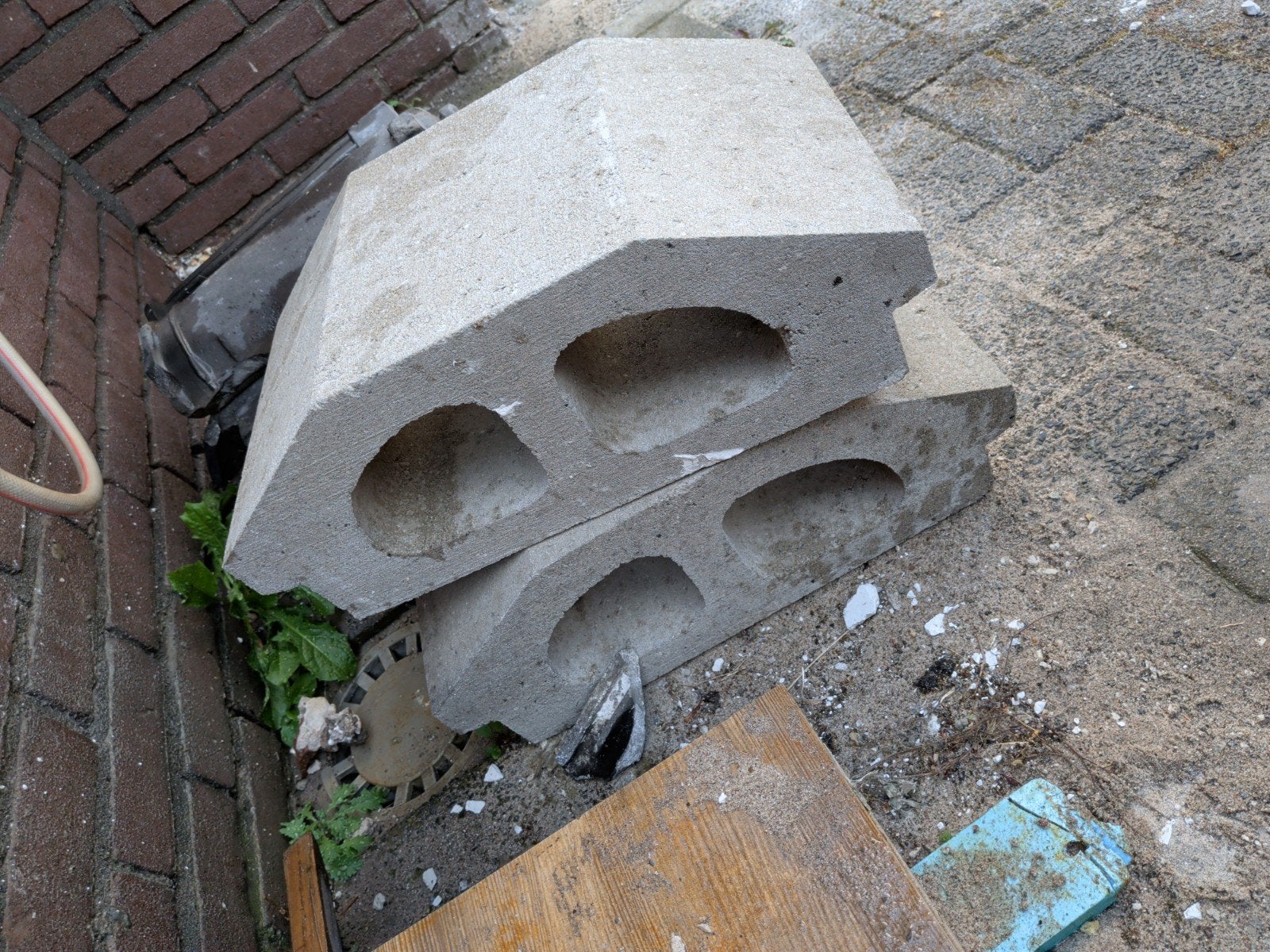 Beton broodjes broodjesvloer, Ophalen, Zo goed als nieuw