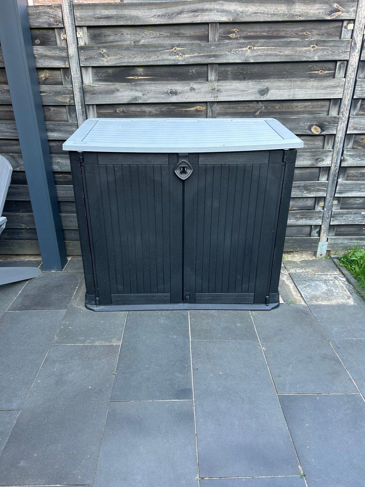 Keter Store It Out Midi opbergbox tuin antraciet 845 liter, Ophalen, Gebruikt, Kunststof, Containerberging