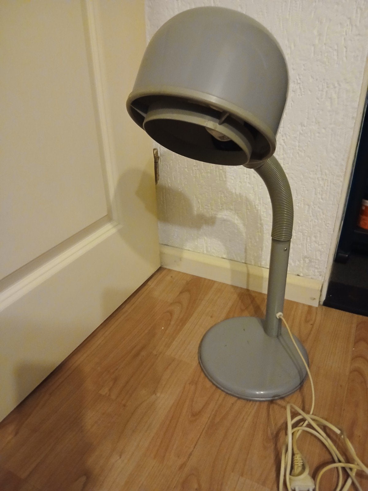 Vintage ALDA  bureau/tafellamp, Ophalen of Verzenden, Gebruikt, Grijs, Rechthoekig