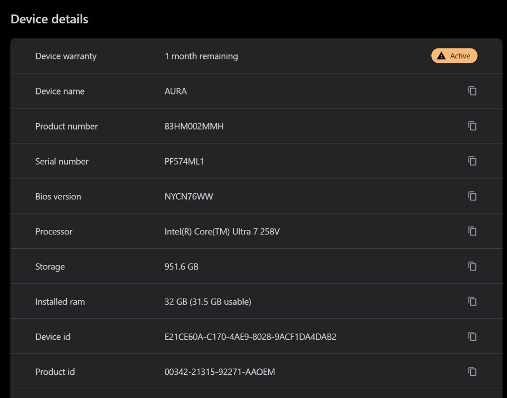 Foto 8 van Lenovo Yoga Slim 7 Aura 32GB/1TB – absolute nieuwstaat