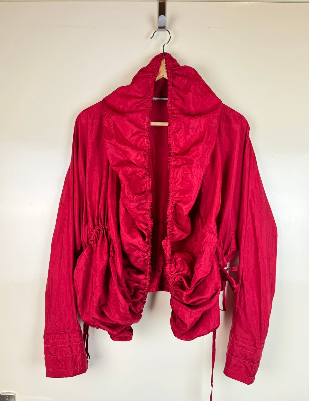 MARITHE FRANCOIS GIRBAUD Y2K Silk Vintage Jacket Parachute, Kleding | Dames, Jasjes, Kostuums en Pakken, Zo goed als nieuw, Jasje