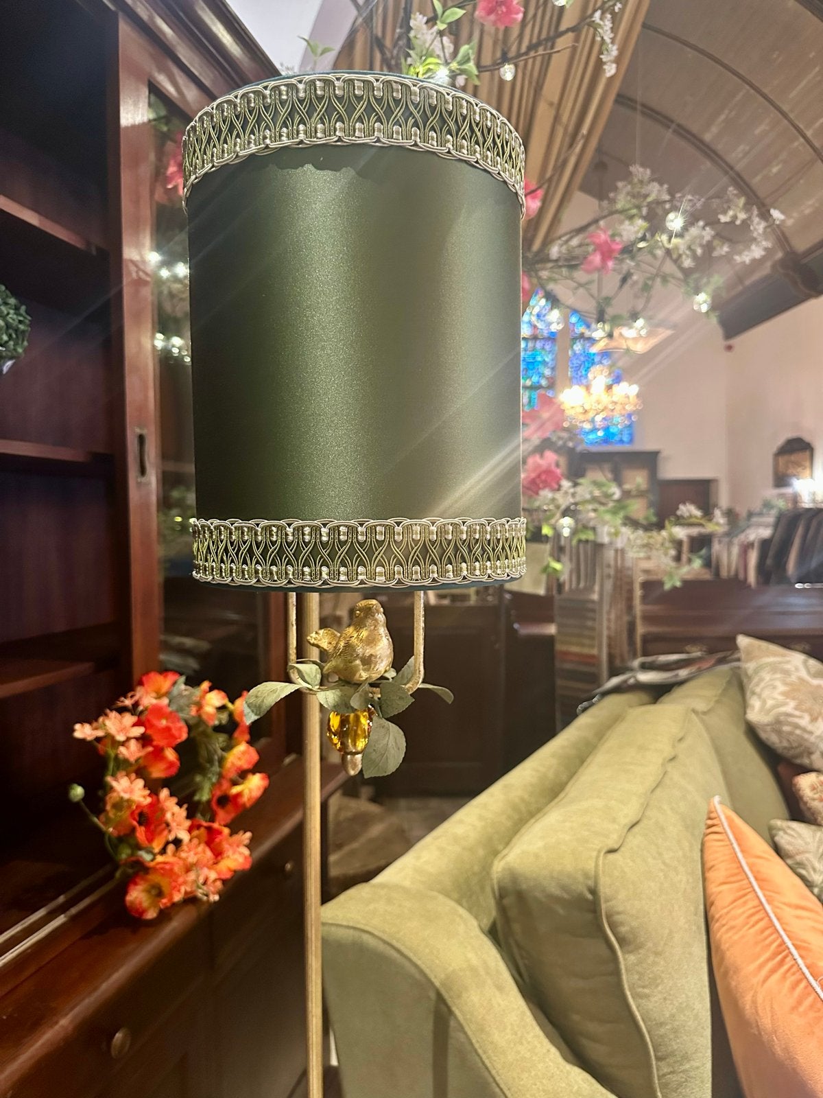Elegante Vloerlamp van messing landelijke/engelse stijl, Ophalen, Gebruikt, Hoofdstraat 15, Info@ilfienile.nl