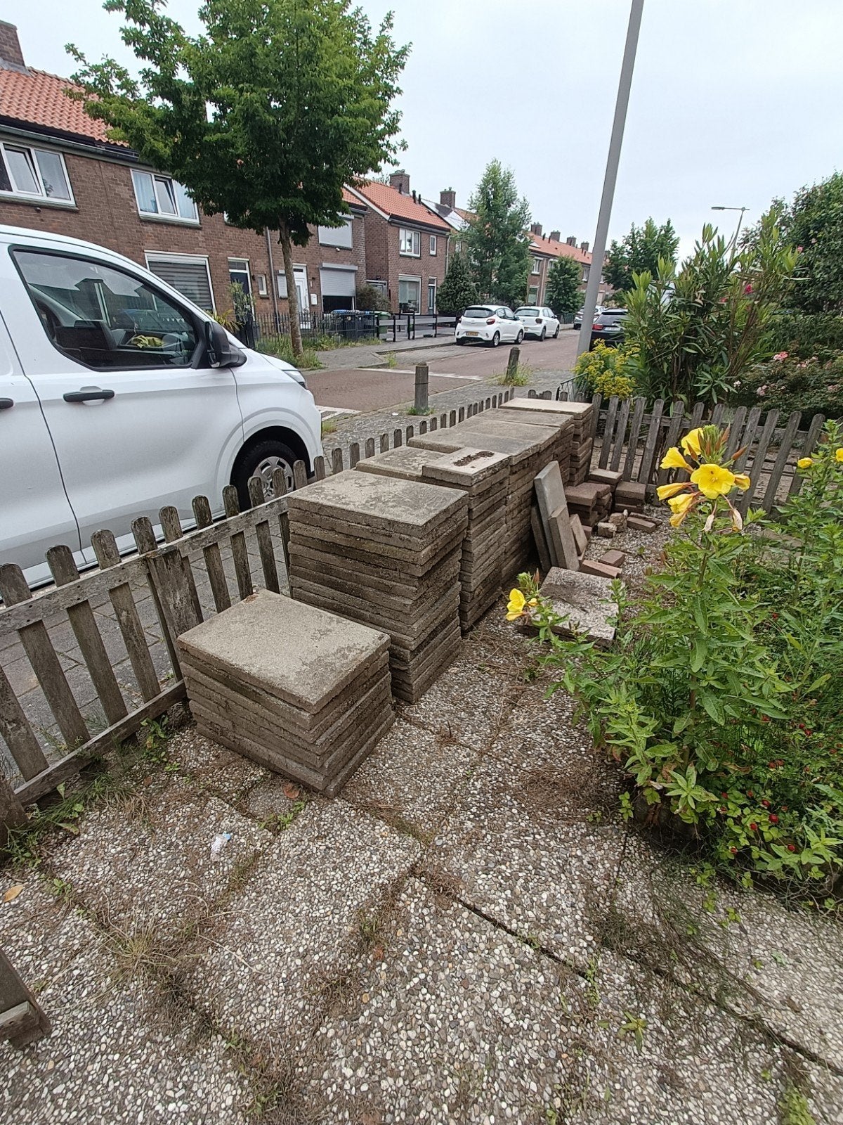 Gratis tegels, Ophalen, Gebruikt, Beton, Terrastegels