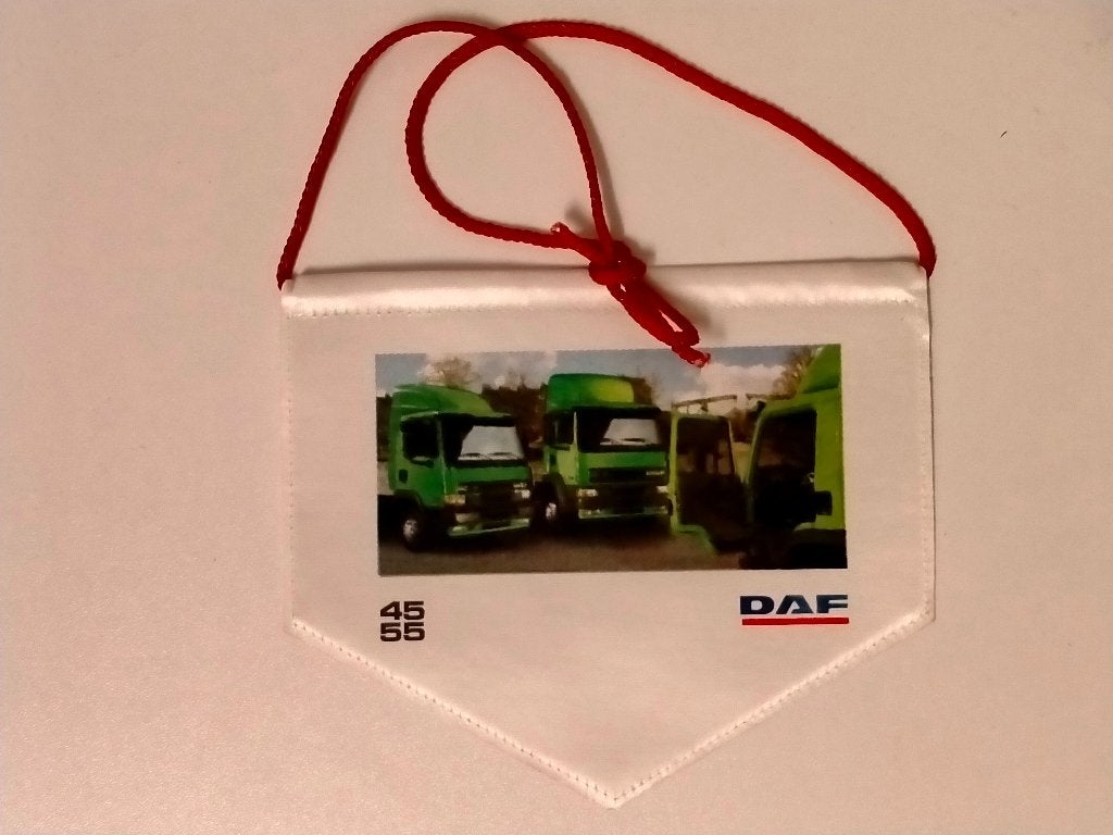 DAF 45 55 vrachtwagen vrachtauto vintage vaantje truck, Verzamelen, Ophalen of Verzenden, Gebruikt, Auto's