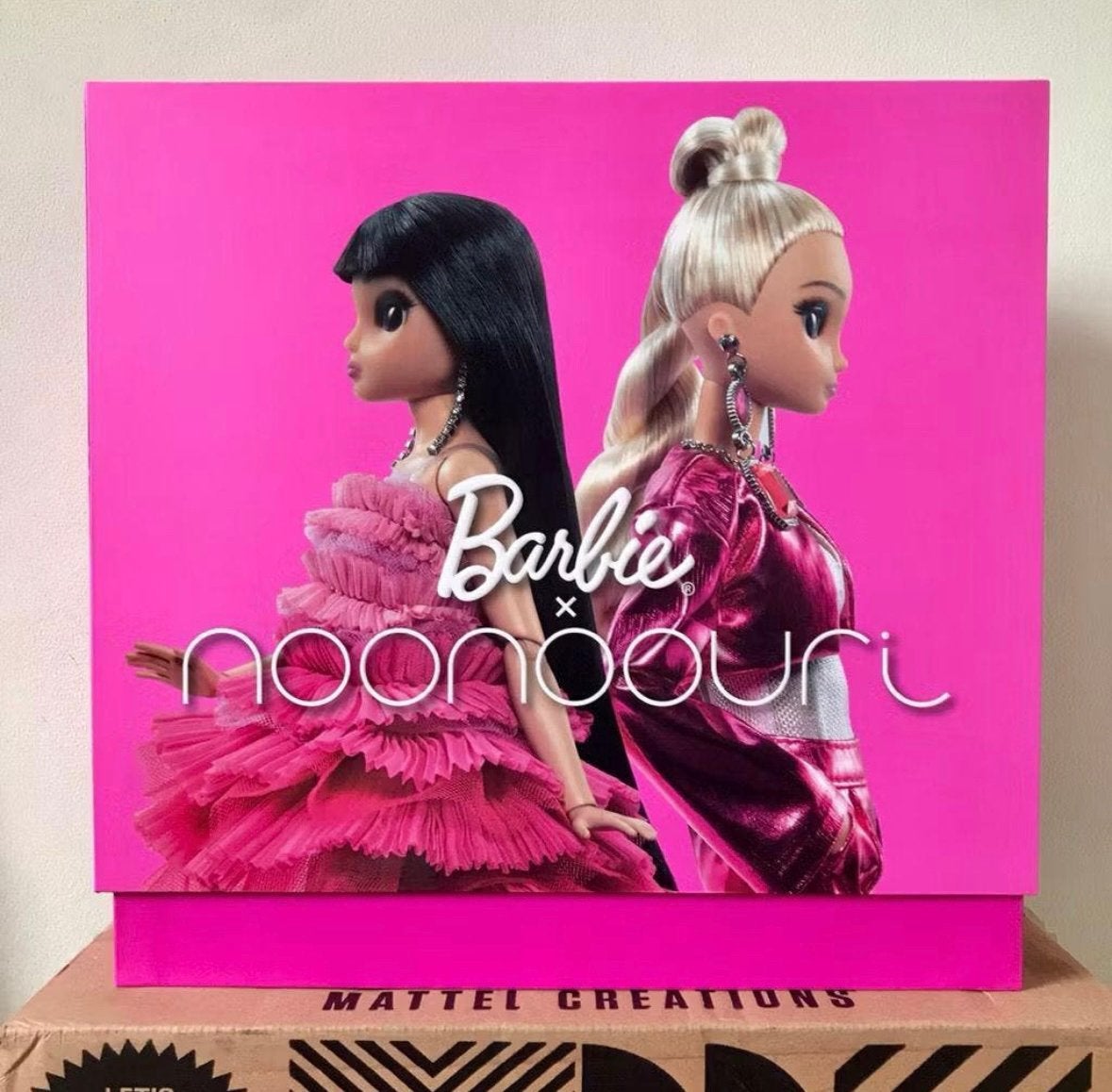 Mattel Creations Exclusive Barbie Noonoouri 2 dolls set NRFB, Ophalen of Verzenden, Nieuw, Fashion Doll