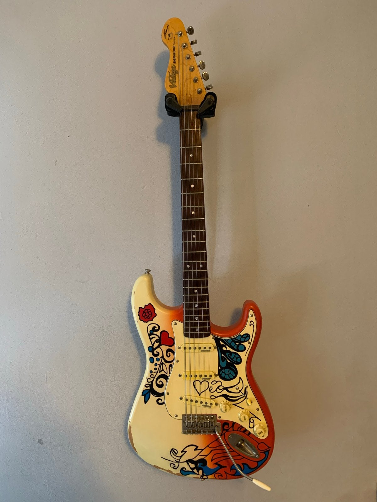 Vintage V6 Strat, Muziek en Instrumenten, Ophalen, Gebruikt, Solid body, Overige merken