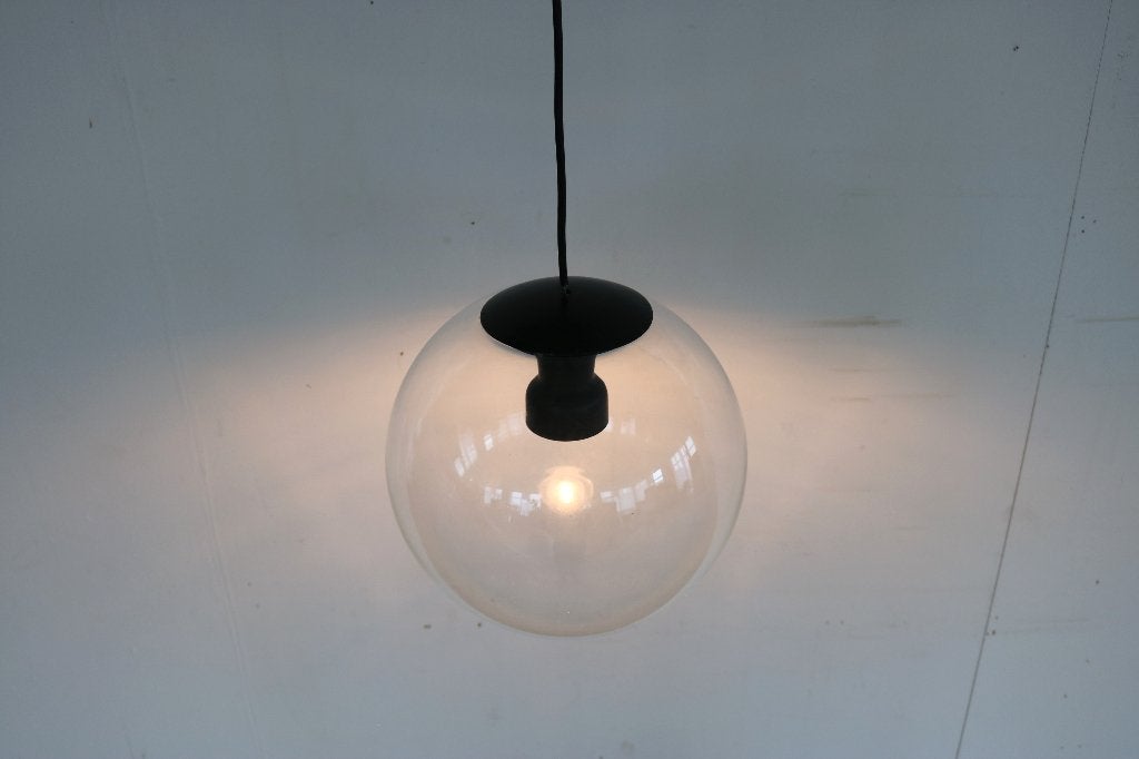 vintage hanglamp | lamp | Philips | jaren 60, Gebruikt, ., Glas, Ophalen of Verzenden
