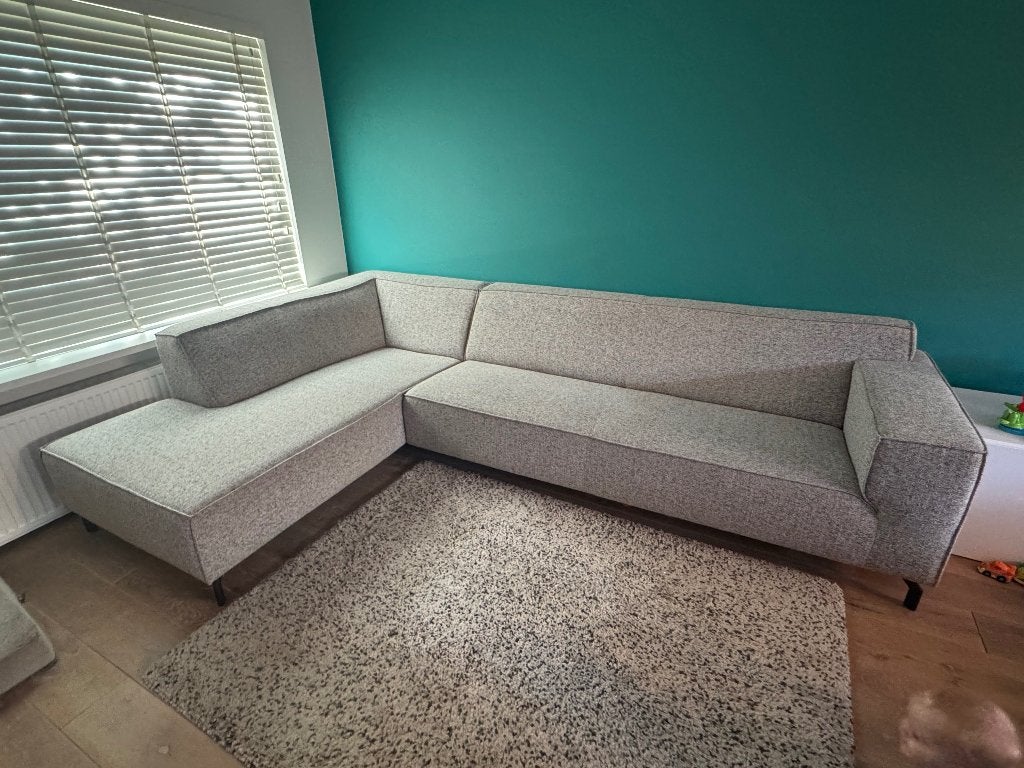 Prachtige hoekbank Pronto Wonen Terzo – Oasis 51 kaki, Huis en Inrichting, Ophalen, Hoekbank, 300 cm of meer, Zo goed als nieuw