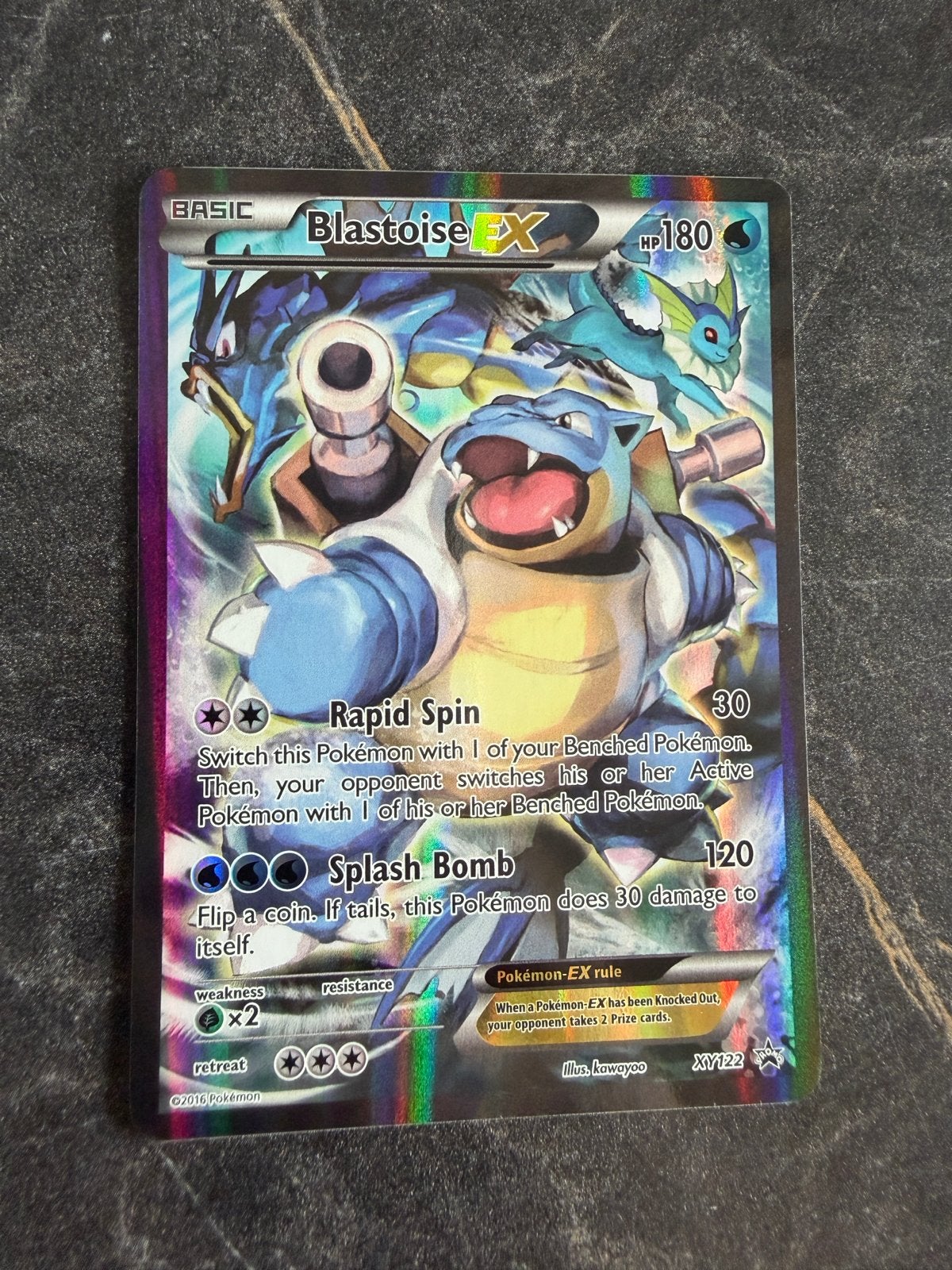 Blastoise EX XY122 Pokémon Kaart - Zo goed als nieuw, Verzenden, Zo goed als nieuw, Losse kaart