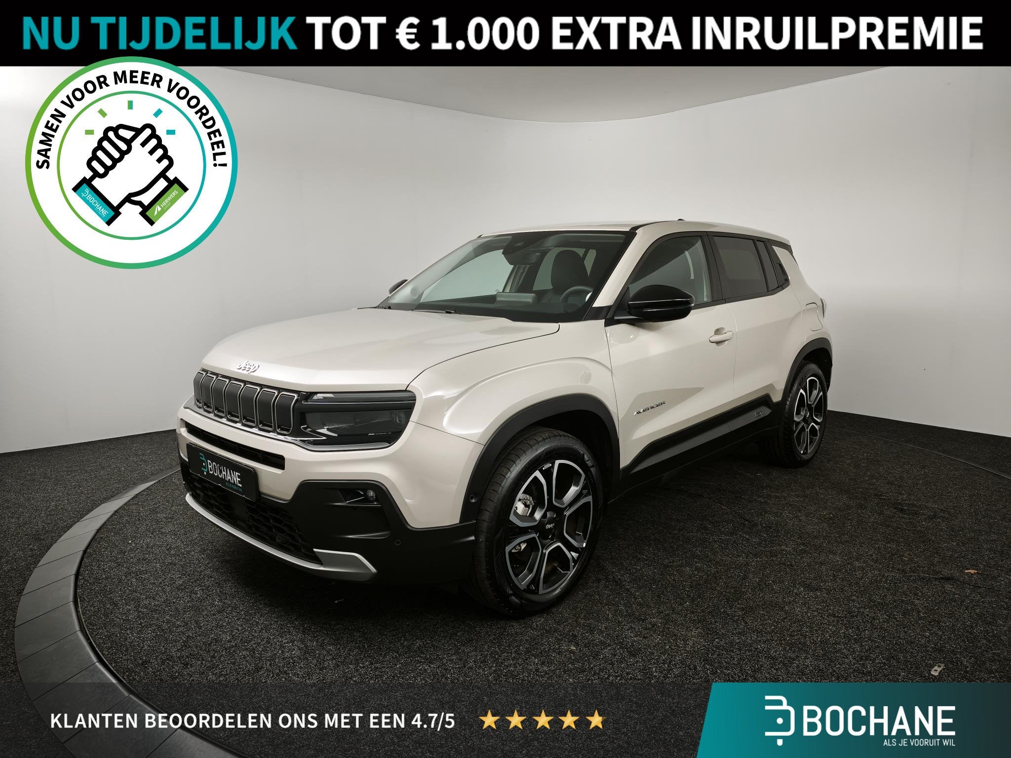 Jeep Avenger Summit 54 kWh | Camera | SoH 97,8% | Adaptieve, Auto's, 156 pk, Met garantie (alle), SUV of Terreinwagen, Avenger