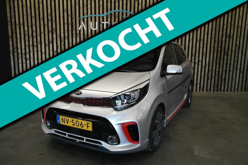 Kia Picanto 1.2 CVVT GT-Line Leder, stoelverwarming, achteru, Auto's, Kia, Voorwielaandrijving, 839 kg, Gebruikt, 4 cilinders