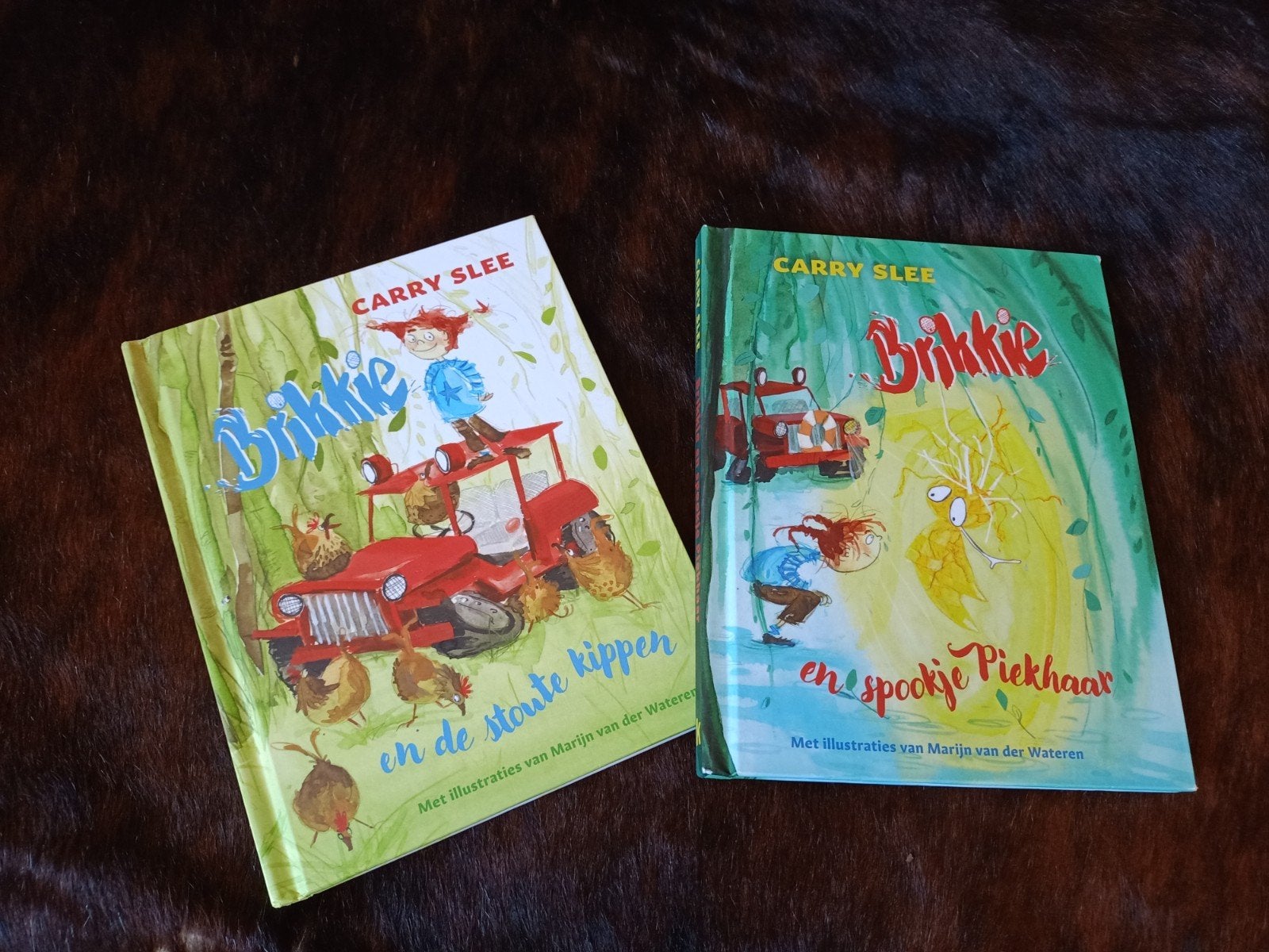 2 kinderboeken Carry Slee: Brikkie, Ophalen of Verzenden, Zo goed als nieuw, Carry Slee, Fictie algemeen