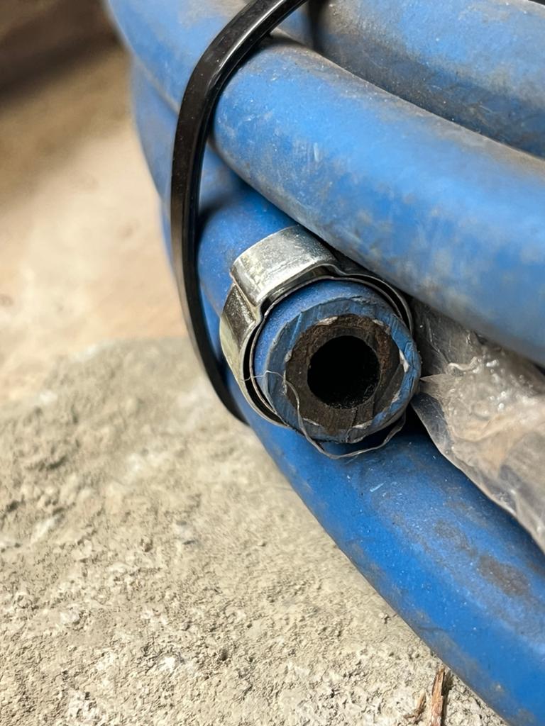 Blauwe rubberen slang ISO 3821 - 2MPa (20 BAR), Ophalen, Overige materialen, Gebruikt, Overige typen