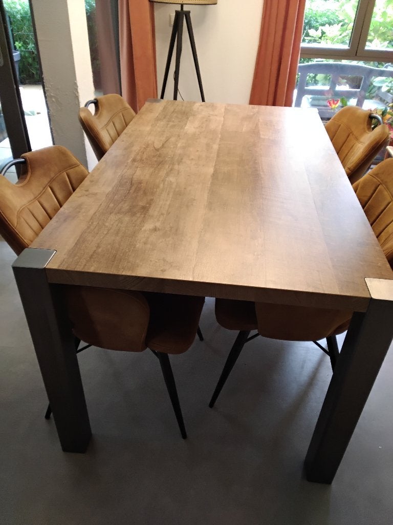 Eettafel, Huis en Inrichting, Ophalen, 50 tot 100 cm, Zo goed als nieuw, Vijf personen of meer