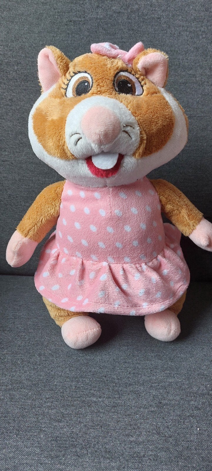 Hamster knuffel AH - roze jurk, Ophalen of Verzenden, Zo goed als nieuw, Overige typen, Albert Heijn