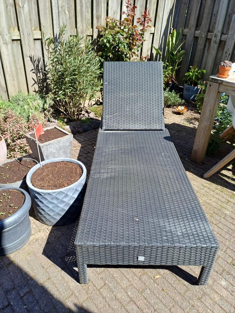 Ligbed van het met P&R design, Tuin en Terras, Ligbedden, Ophalen, Kunststof, Verstelbaar