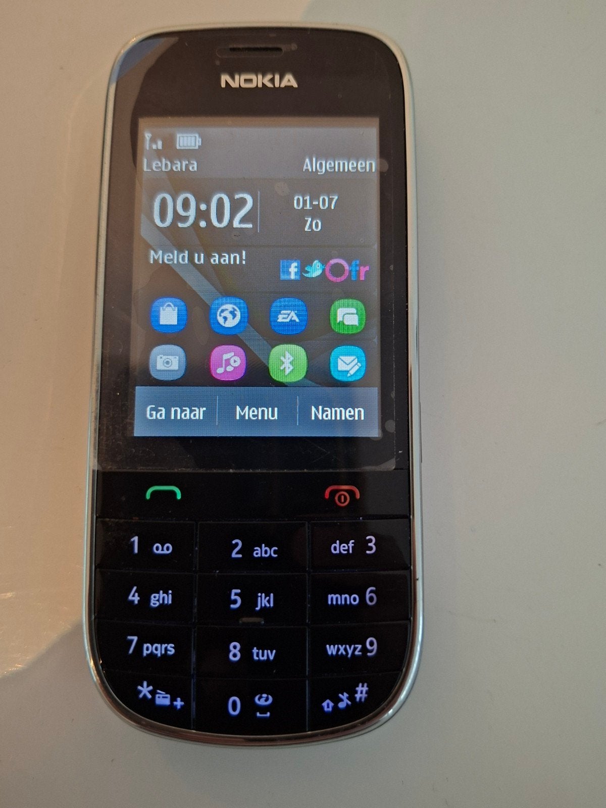 Nokia 203 in nieuwstaat, Ophalen, Zo goed als nieuw, Zwart, Touchscreen