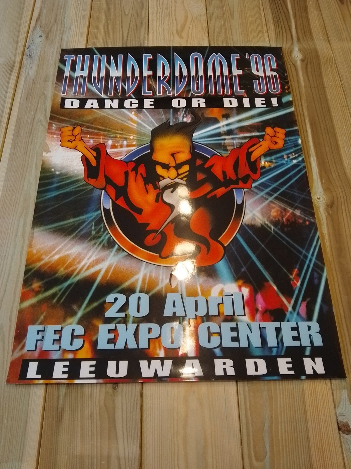 Thunderdome 1996 fec expo poster hardcore gabber ID&T, Verzenden