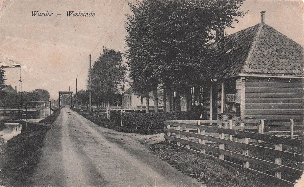 703-203-041 Warder Westeinde, Verzenden, Voor 1920, Noord-Holland