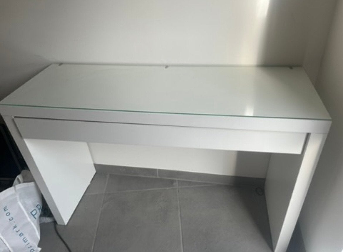 IKEA Malm kaptafel met lade - Goede staat, Ophalen of Verzenden, Gebruikt, Hout, 100 tot 150 cm