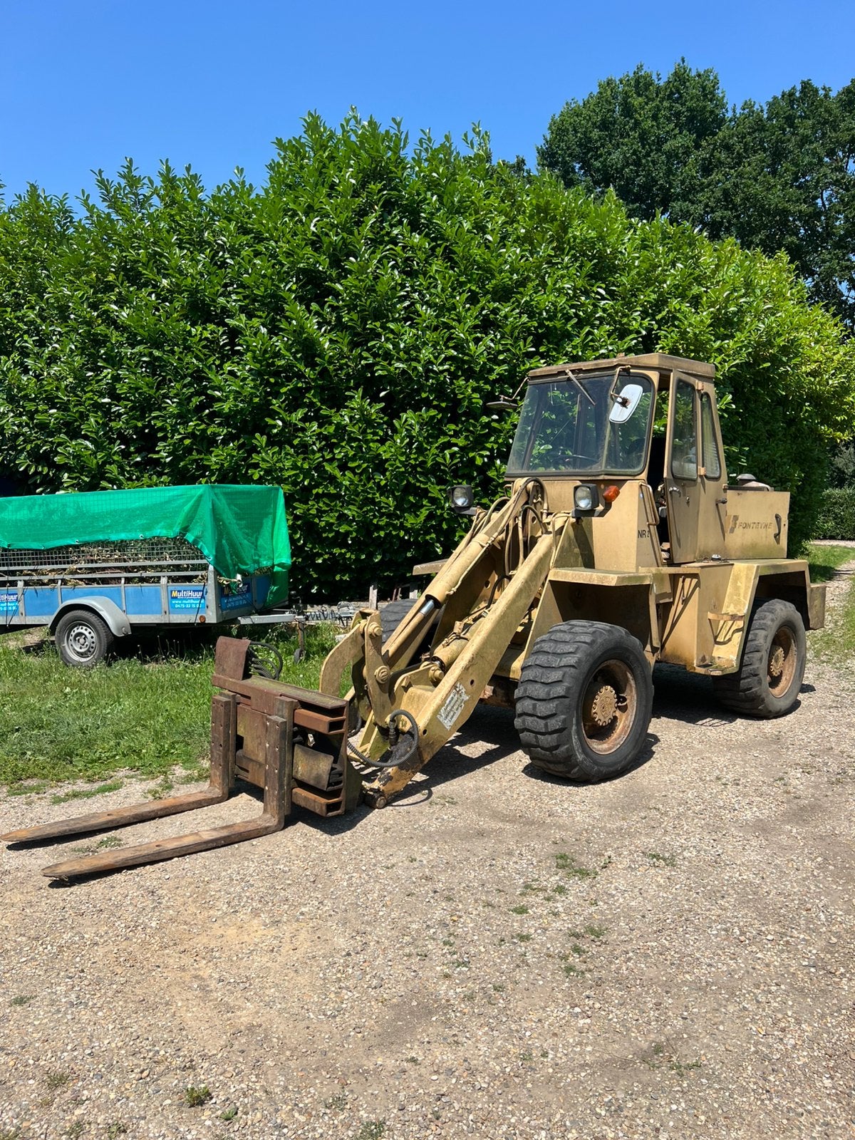Shovel /wiellader scheaff, Ophalen