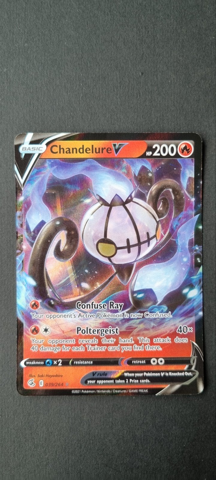 Chandelure V FST 039/264 Good, Ophalen of Verzenden, Zo goed als nieuw, Losse kaart