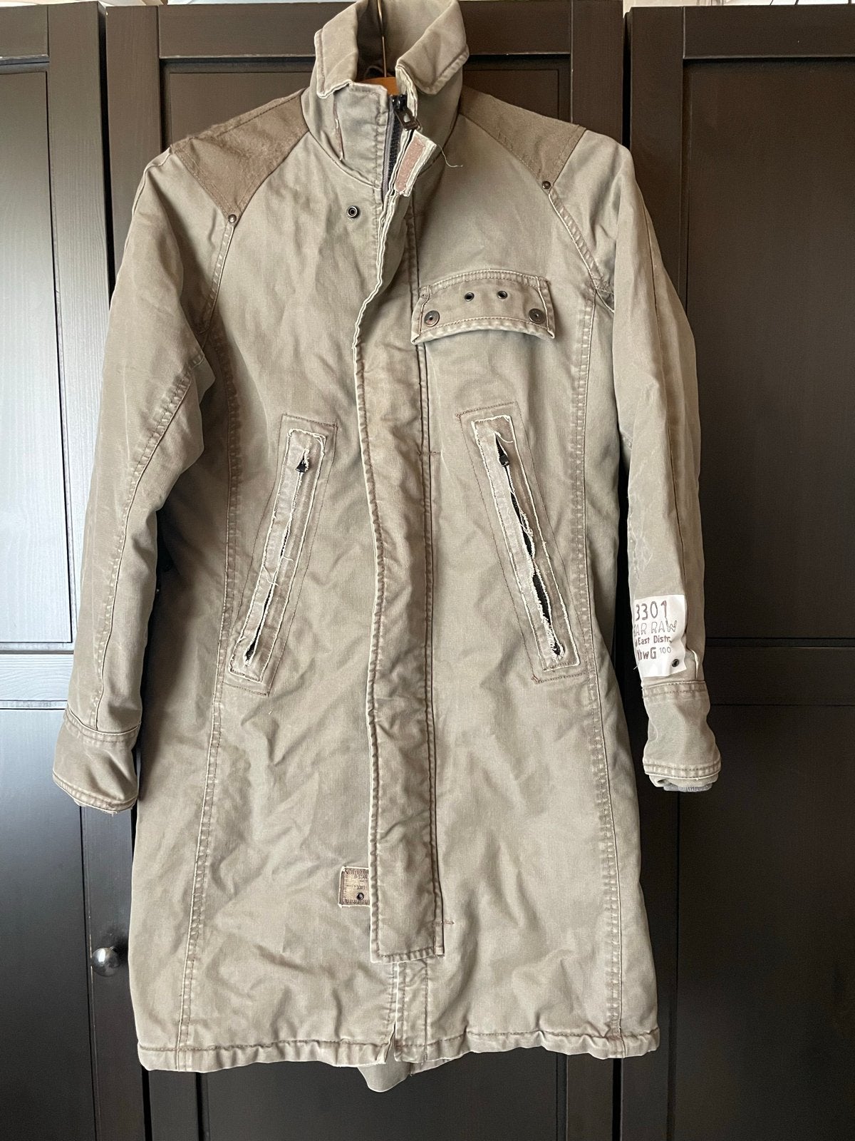 G-Star Raw New Mash Parka WMN - Maat M olijfkleurig, Ophalen of Verzenden, Gedragen, Maat 38/40 (M), Groen