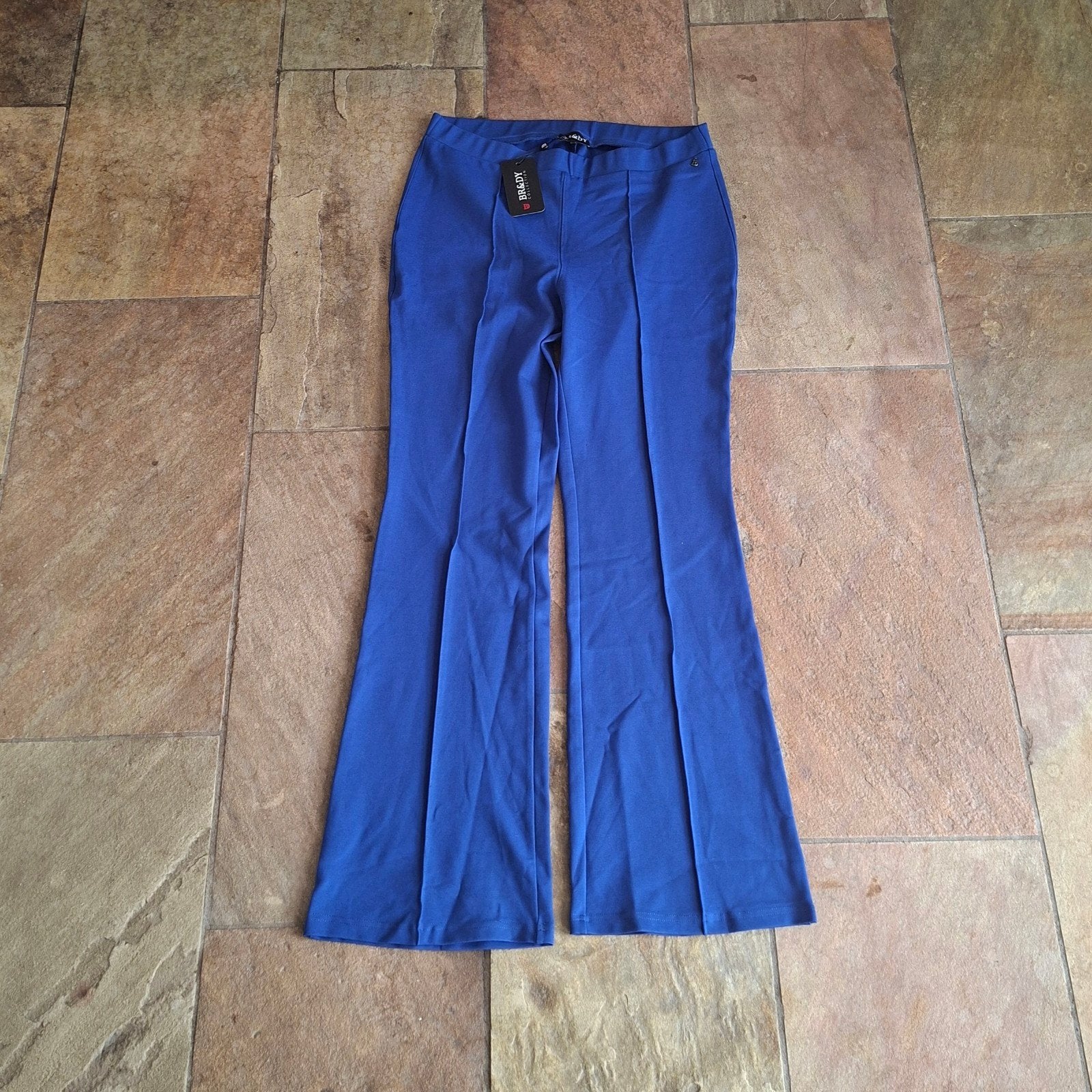 Blauwe flared broek BR&DY maat XXL, Blauw, Maat 46/48 (XL) of groter, Nieuw, Ophalen of Verzenden