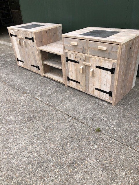 buitenkeuken van gebr steigerhout, Ophalen, Nieuw, Houtskool