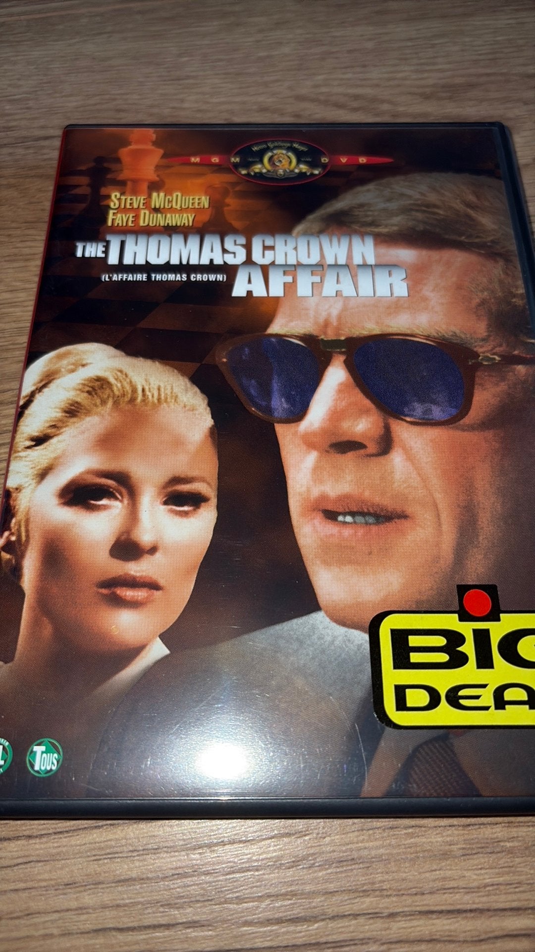 The Thomas Crown Affair met Steve McQueen en Faye Dunaway., Vanaf 16 jaar, Ophalen of Verzenden, Zo goed als nieuw, Actie en Avontuur