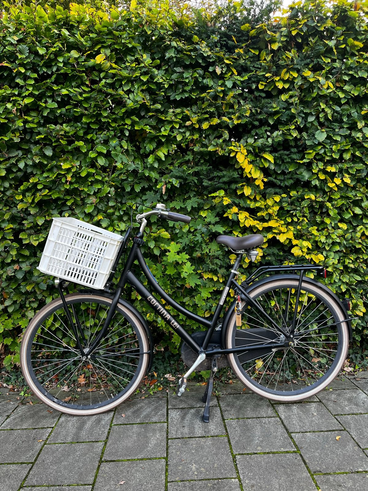 Cortina U4 Transportfiets Dames Zwart - Zo goed als nieuw, Terugtraprem, Versnellingen, Ophalen, Overige merken