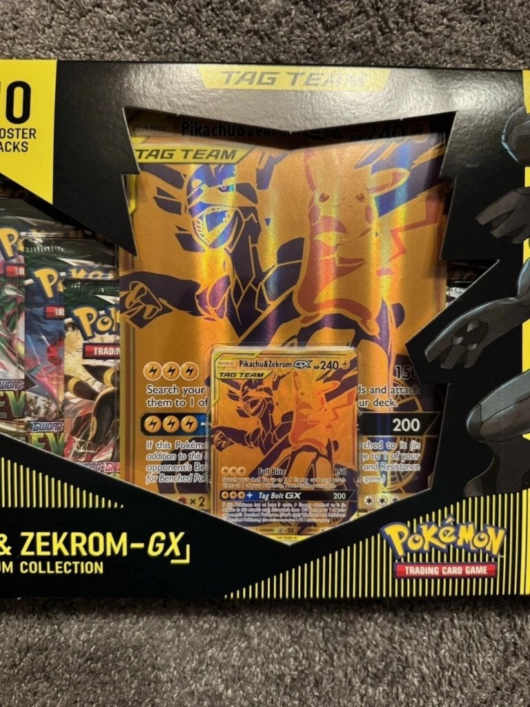 Pokémon Pikachu & Zekrom GX Tag Team Premium Collection, Ophalen of Verzenden, Nieuw