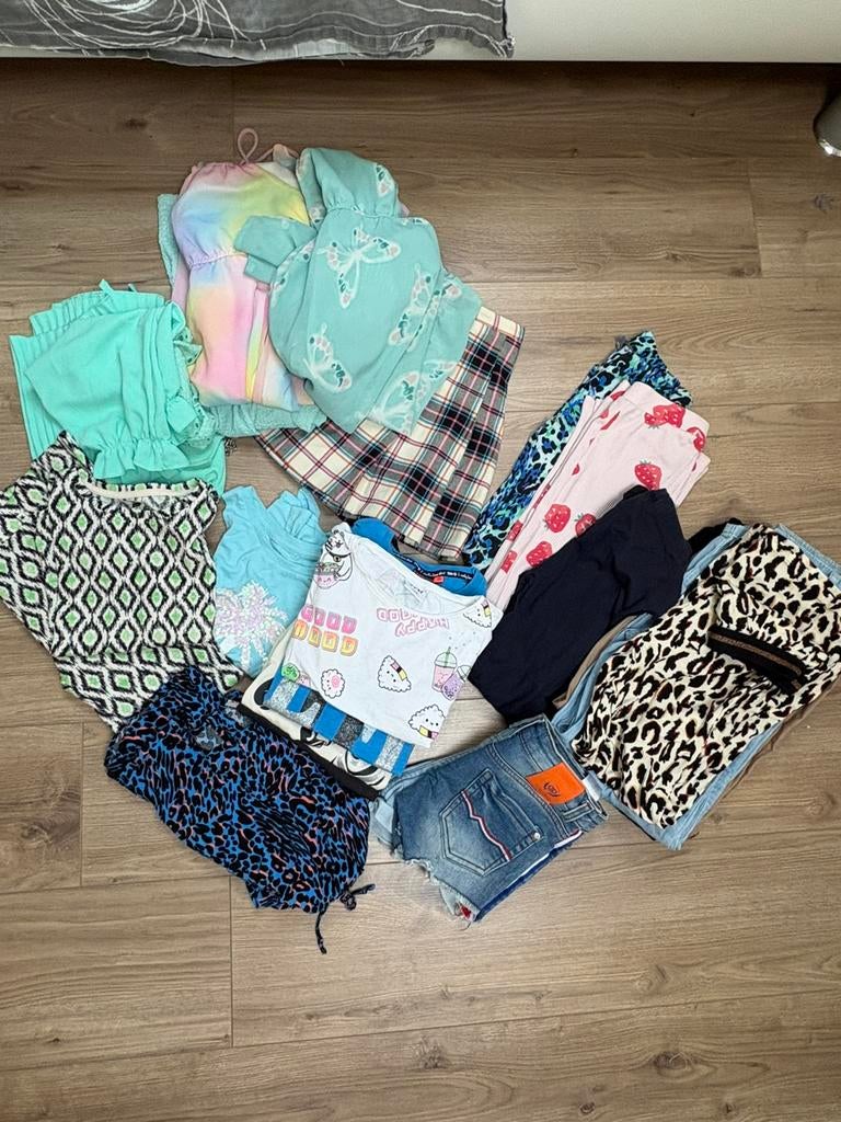 Groot pakket kleding meisje zomer 122/128, Ophalen of Verzenden, Zo goed als nieuw, Maat 128