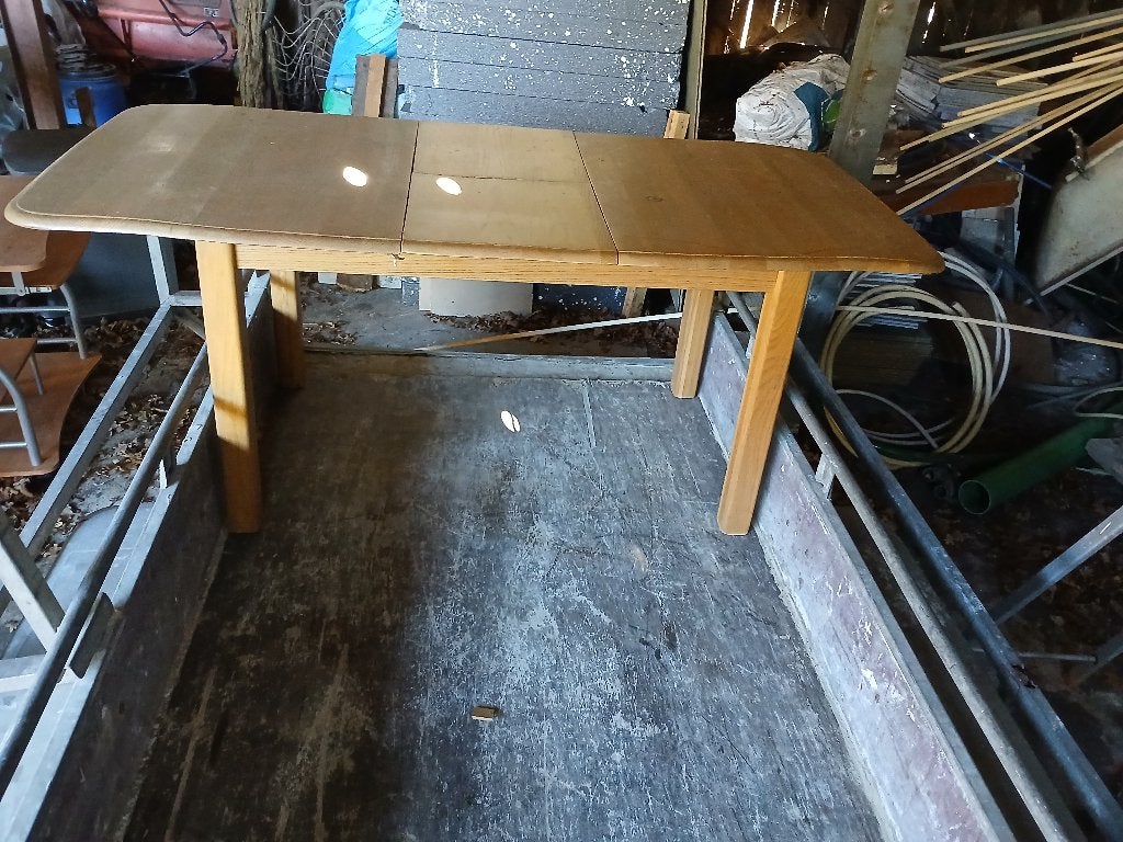 te koop eetkamertafel, Ophalen, Gebruikt, Eikenhout, 200 cm of meer
