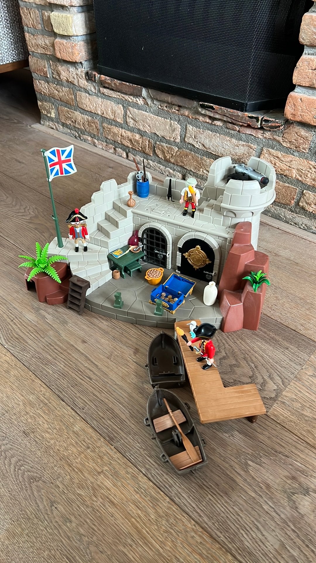 Playmobil 5139 Piratenfort met extra bootjes, Ophalen of Verzenden, Gebruikt, Jongen of Meisje