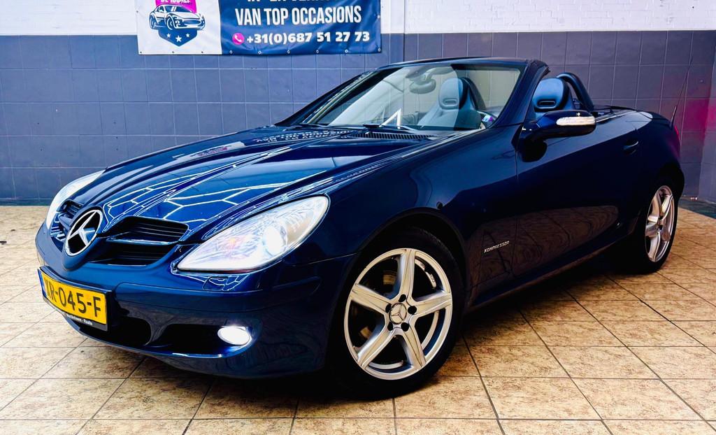 Mercedes-Benz SLK-klasse 200 K/RIJKLAR/NW APK/, Auto's, Achterwielaandrijving, Gebruikt, Zwart, 4 cilinders