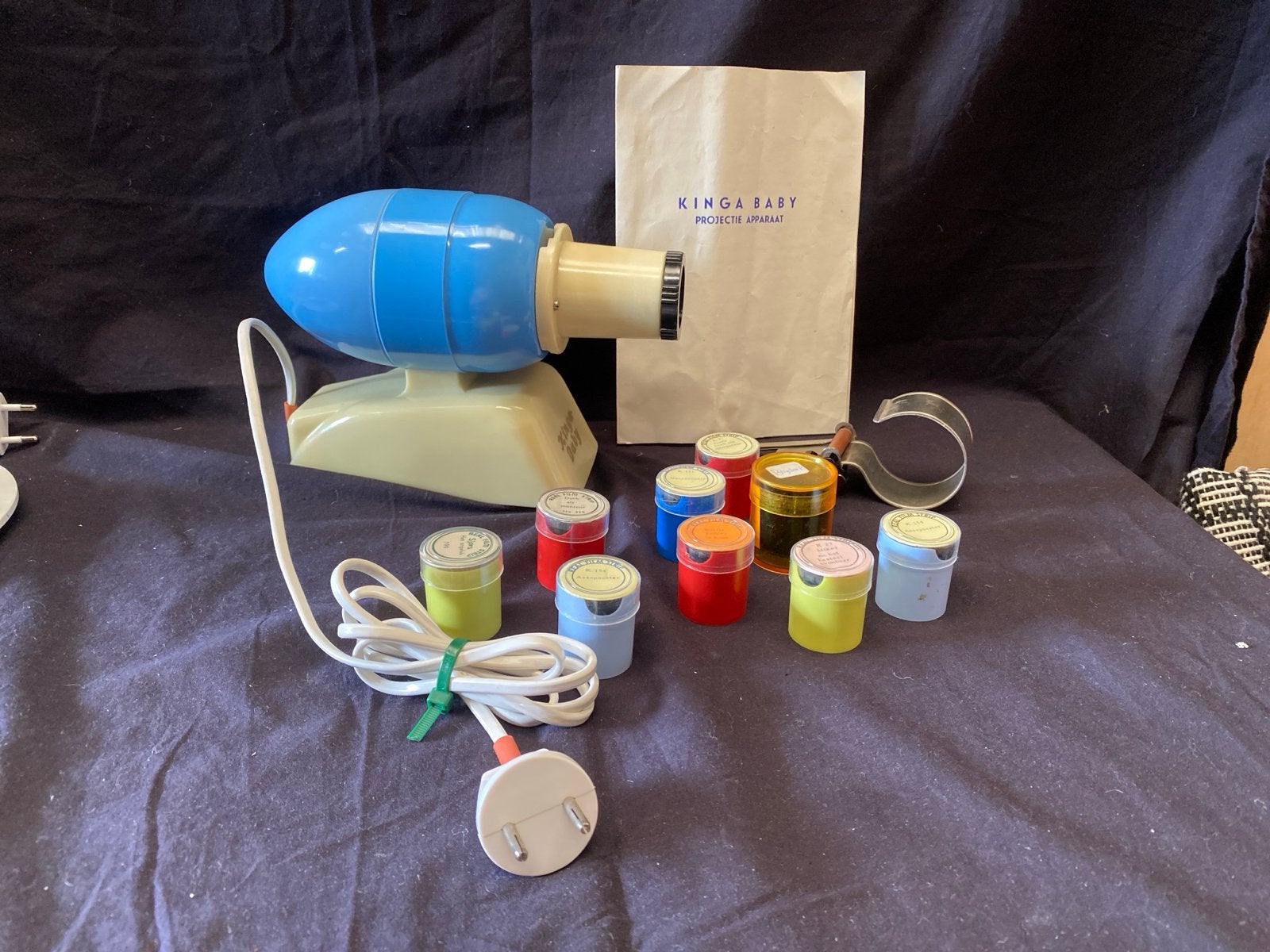 Vintage Kinga Baby Projector met films - Zeldzaam!, ., Ophalen of Verzenden, Zo goed als nieuw, Kinga