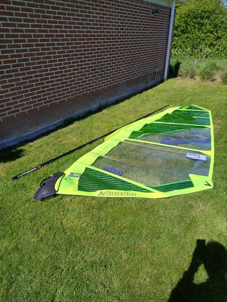 Gaastra pilot zeil 5.0 + giek en mast, Ophalen, Zo goed als nieuw, Zeil, 5 tot 7 m²