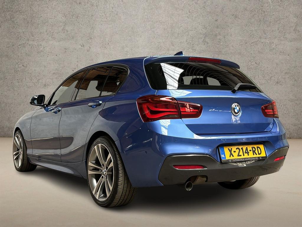 BMW 1 Serie 118i M Sport Line Shadow Automaat (NAVIGATIE, M, Auto's, BMW, 12 maanden, Gebruikt, Lichtsensor, Blauw