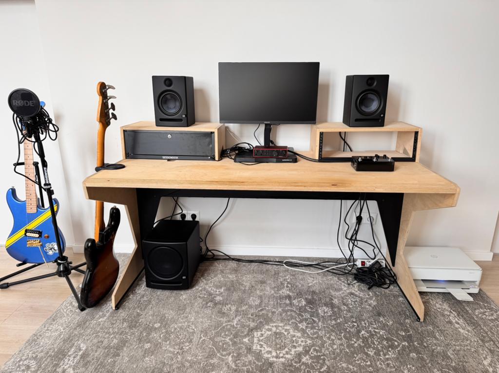 Sessiondesk Home Big studio bureau + 2x 19” rack, Ophalen, Overige typen, Gebruikt, Scandinavisch