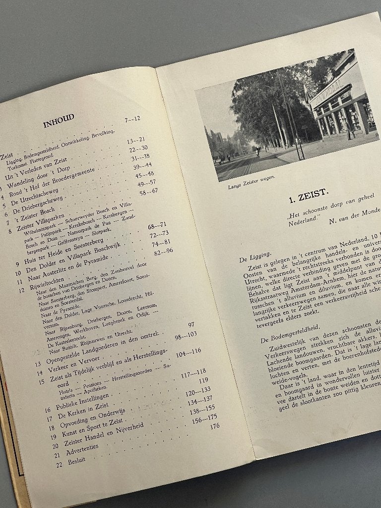 Zeist en de Stichtsche Lustwaarde Met Rijwiel en Wandel 1933, Boeken, Ophalen of Verzenden, 20e eeuw of later, Zo goed als nieuw