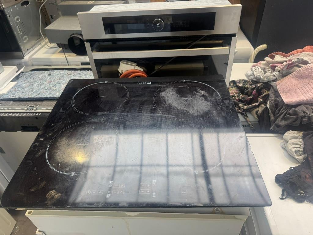 Fagor inductie plaat schoon garantie bezorging, Zo goed als nieuw, Inbouw, Inductie, 4 kookzones